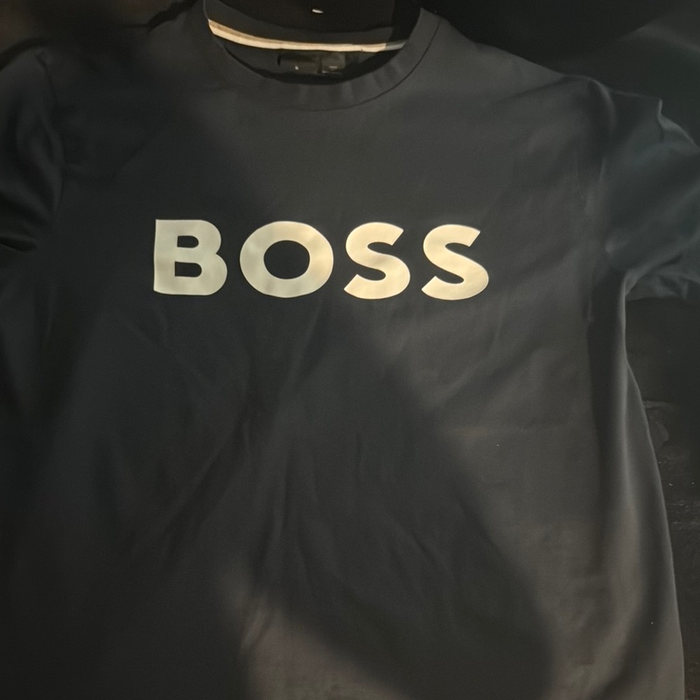 Boss Blue Short Sleeve Tee Classic Design